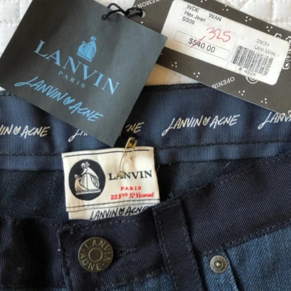 LANVIN Paris x Acne Denim Jeans SS09 Albert Elbaz Opening Ceremony Rare to Find✨ - Picture 16 of 16